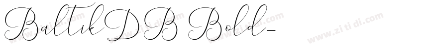BaltikDB Bold字体转换